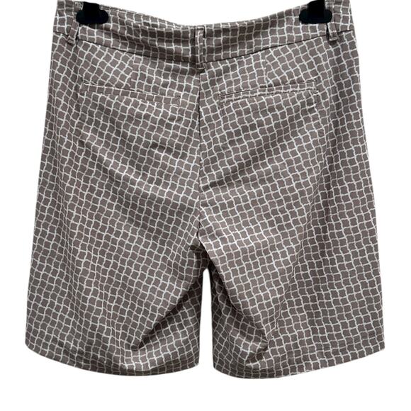 Spanx Sunshine Bermuda 10" Shorts In Bespoke Check Fawn - Picture 4 of 6